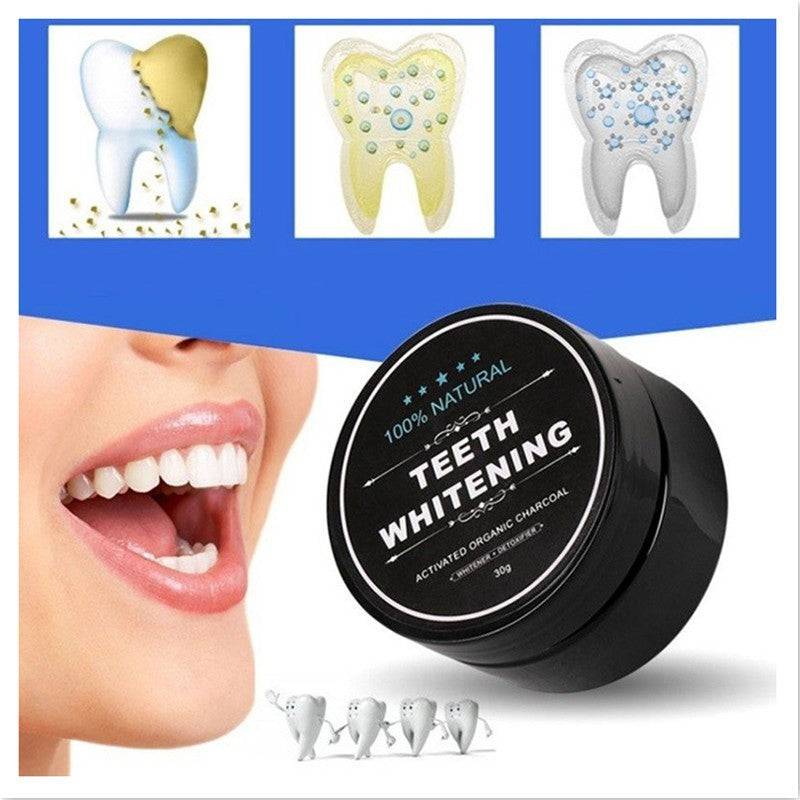 Charcoal Teeth Whitening Powder Activated Coconut Charcoal Teeth Whitening Charcoal Powder Oral Hygiene - YLORESHOP