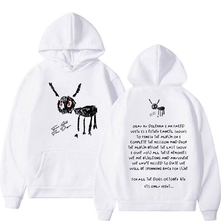 Rapper Drake For All The Dogs Letter Hoodie - YLORESHOP