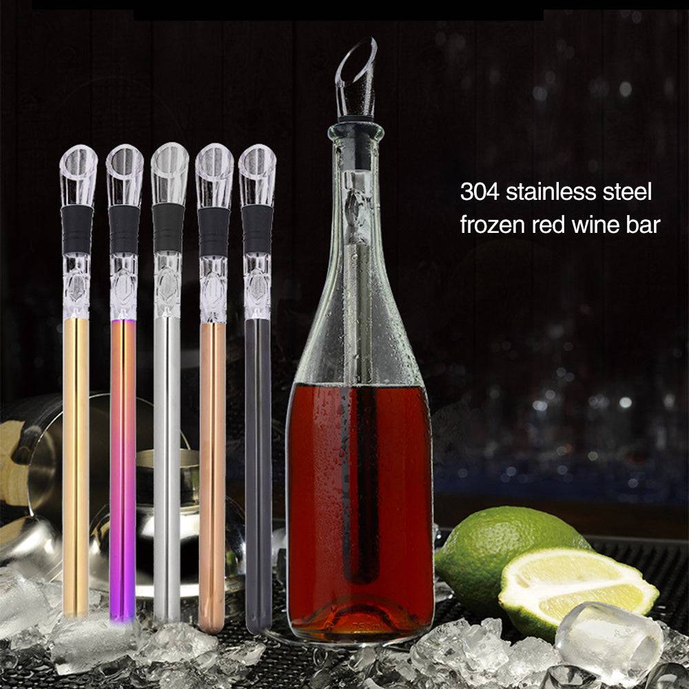 Wine Bottle Cooler Stick Stainless Steel Wine Chilling Rod Leakproof Wine Chiller Beer Beverage Frozening Stick Bar Tools - YLORESHOP