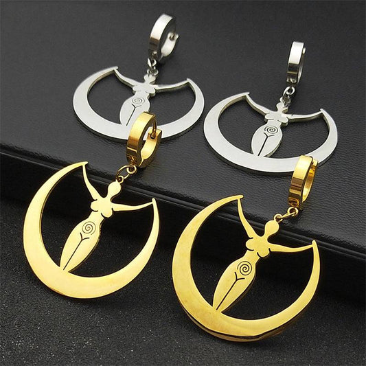 Moon Vortex Goddess Earrings Women's Jewelry Simple All-match - YLORESHOP