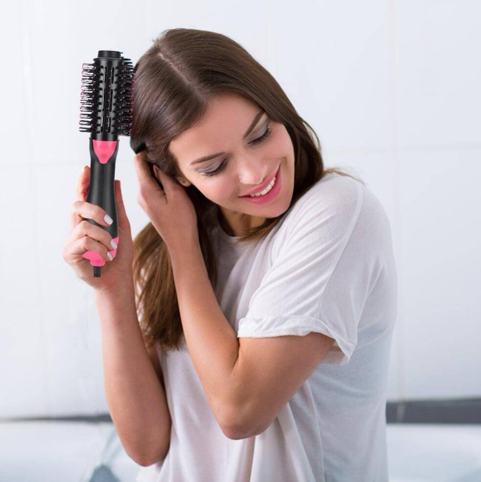 One-Step Electric Hair Dryer Comb Multifunctional Comb Straightener Hair Curling - YLORESHOP