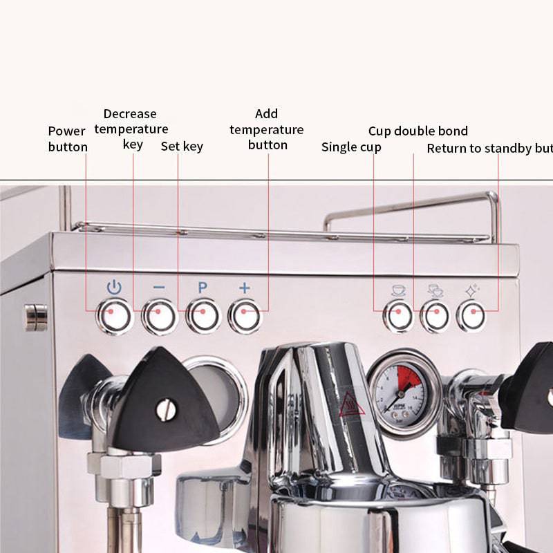 Macchina per caffè espresso semiautomatica completa per uso domestico e aziendale