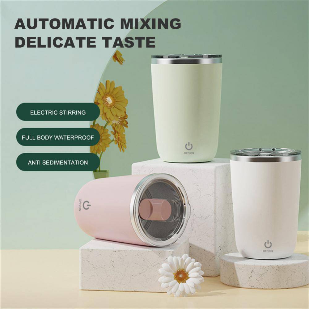 350ml Automatic Self Stirring Mug Coffee Milk Juice Mixing Cup Electric Stainless Steel Lazy Rotating Mug Magnetic Stirring Cup Kitchen Gadgets - YLORESHOP