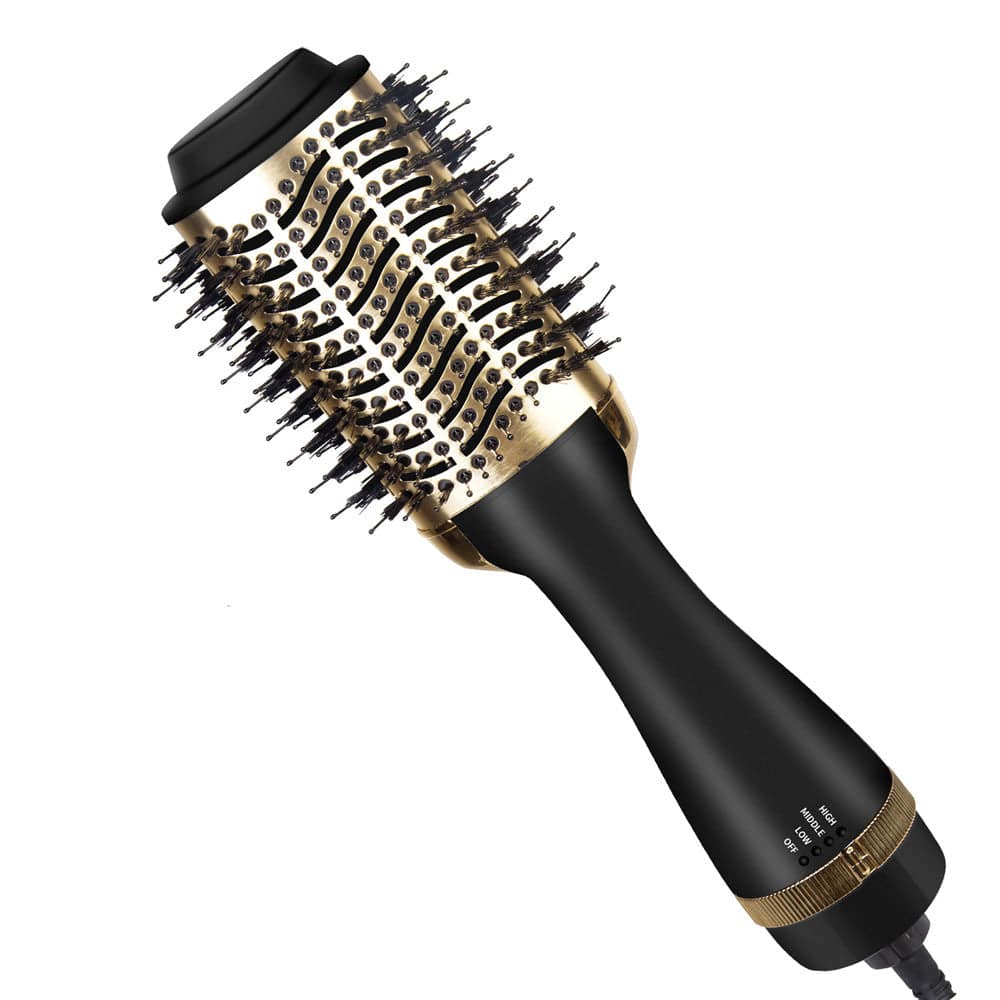 One-Step Electric Hair Dryer Comb Multifunctional Comb Straightener Hair Curling - YLORESHOP