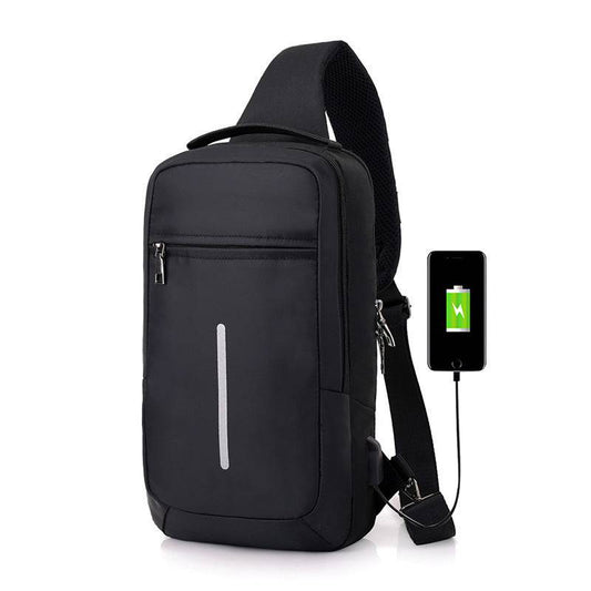 Anti-theft USB charging chest bag with you - YLORESHOP