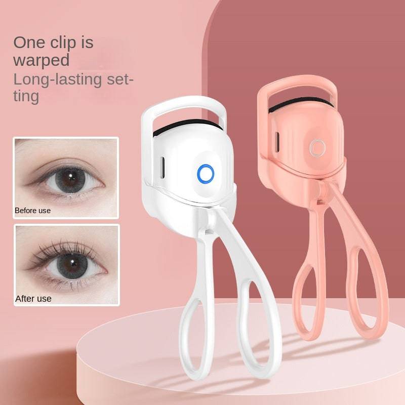 Eyelash Curler Portable Electric Heated Comb Eye Lash Long Lasting Eyelashes Curls Thermal Eyelash Curler Makeup Tools Heated Eyelash Curlers,Rechargeable Electric Eyelash Curler,Handheld Eyelash Heat - YLORESHOP