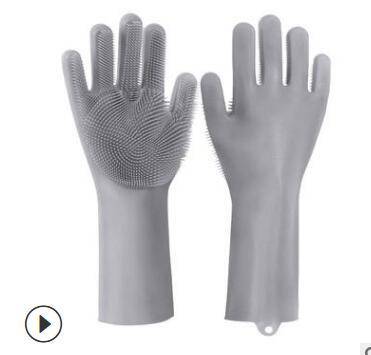 Silicone Heat-resistant Cleaning Brush Scrubbing Gloves - YLORESHOP