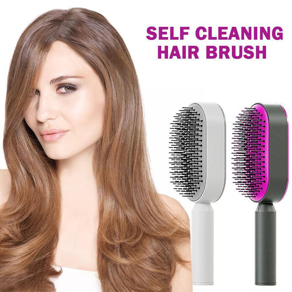 Women Fashion 3D Hair Growth Comb Hairbrush Self-Cleaning Hair Brush  Self Cleaning Hair Brush For Women Massage Scalp Promote Blood Circulation Anti Hair Loss - YLORESHOP