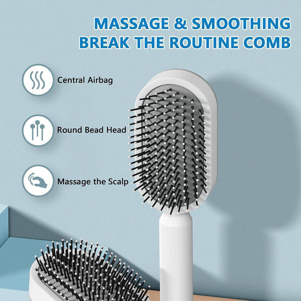 Women Fashion 3D Hair Growth Comb Hairbrush Self-Cleaning Hair Brush  Self Cleaning Hair Brush For Women Massage Scalp Promote Blood Circulation Anti Hair Loss - YLORESHOP