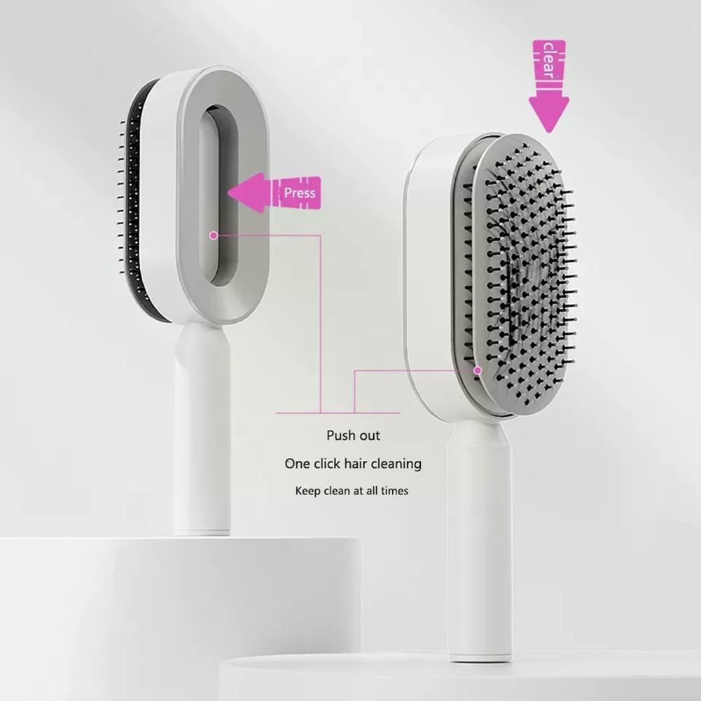 Women Fashion 3D Hair Growth Comb Hairbrush Self-Cleaning Hair Brush  Self Cleaning Hair Brush For Women Massage Scalp Promote Blood Circulation Anti Hair Loss - YLORESHOP