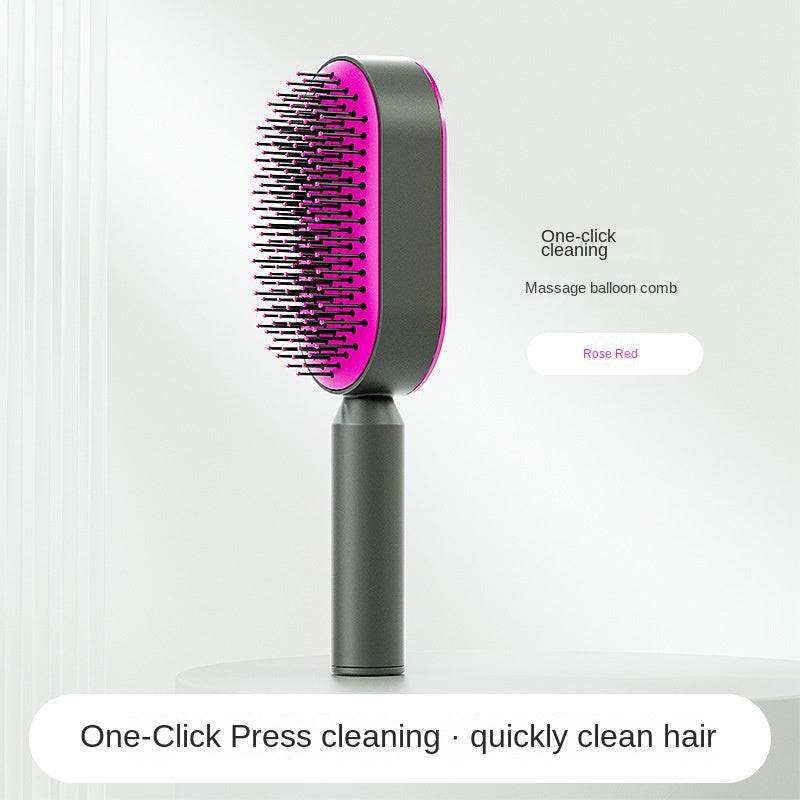 Women Fashion 3D Hair Growth Comb Hairbrush Self-Cleaning Hair Brush  Self Cleaning Hair Brush For Women Massage Scalp Promote Blood Circulation Anti Hair Loss - YLORESHOP