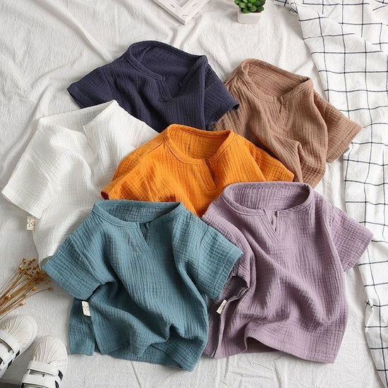 Fashion Babies' Short-sleeved Blouse Children - YLORESHOP