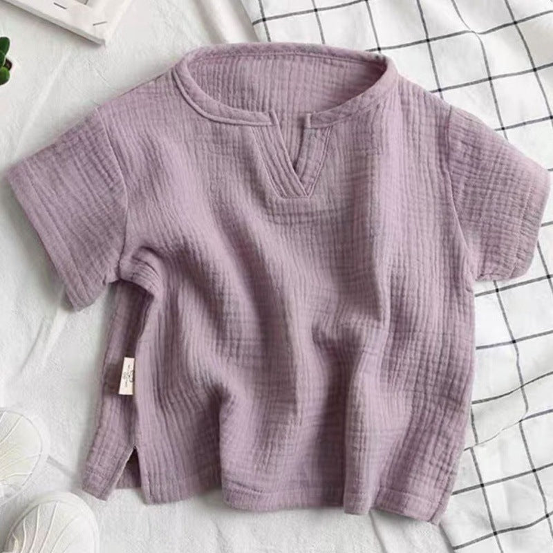 Fashion Babies' Short-sleeved Blouse Children - YLORESHOP