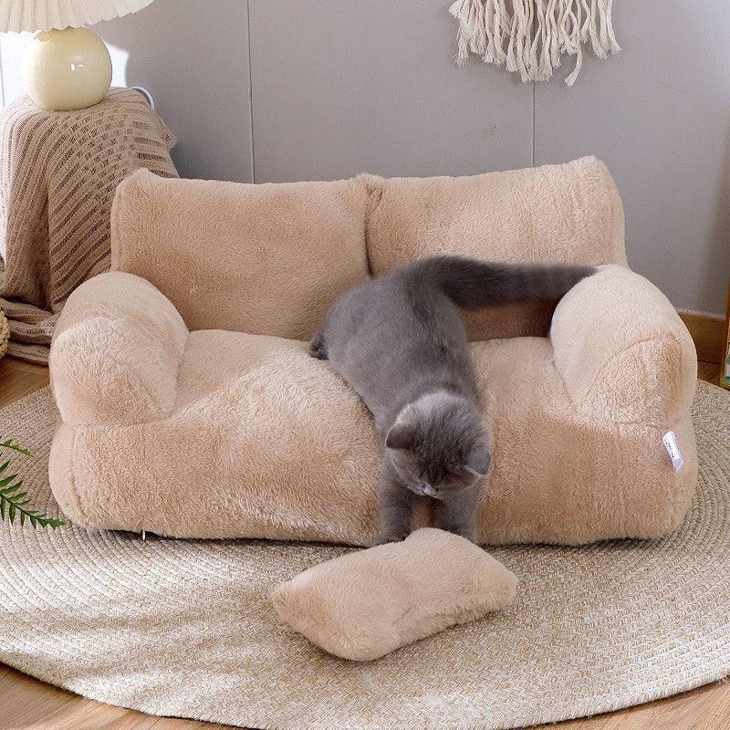 Divano letto per gatti di lusso Letto invernale per gatti caldo nido per animali domestici per cani di piccola taglia media Gatti Comodo letto per cuccioli di peluche Forniture per animali domestici