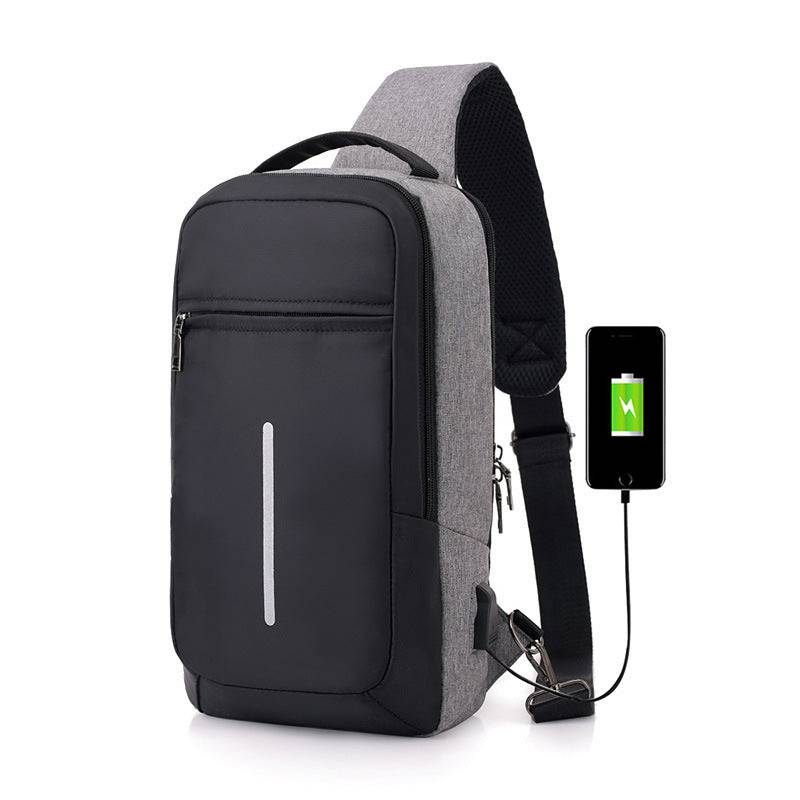 Anti-theft USB charging chest bag with you - YLORESHOP