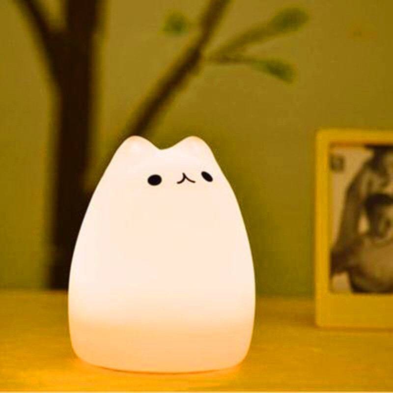 Luce notturna a LED con sensore tattile in silicone per bambini piccoli