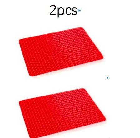 Non-Stick Silicone Pyramid Cooking Mat Baking Mat With Grid Versatile Oven BBQ Cooking Mat Heat-Resistant Mat Kitchen Tools Kitchen Gadgets - YLORESHOP