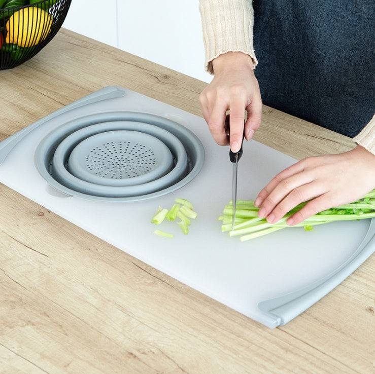 Innovative Multi-Functional 3 in 1 Chopping Board Detachable Folding Drain Basket Sink Cutting Board - YLORESHOP