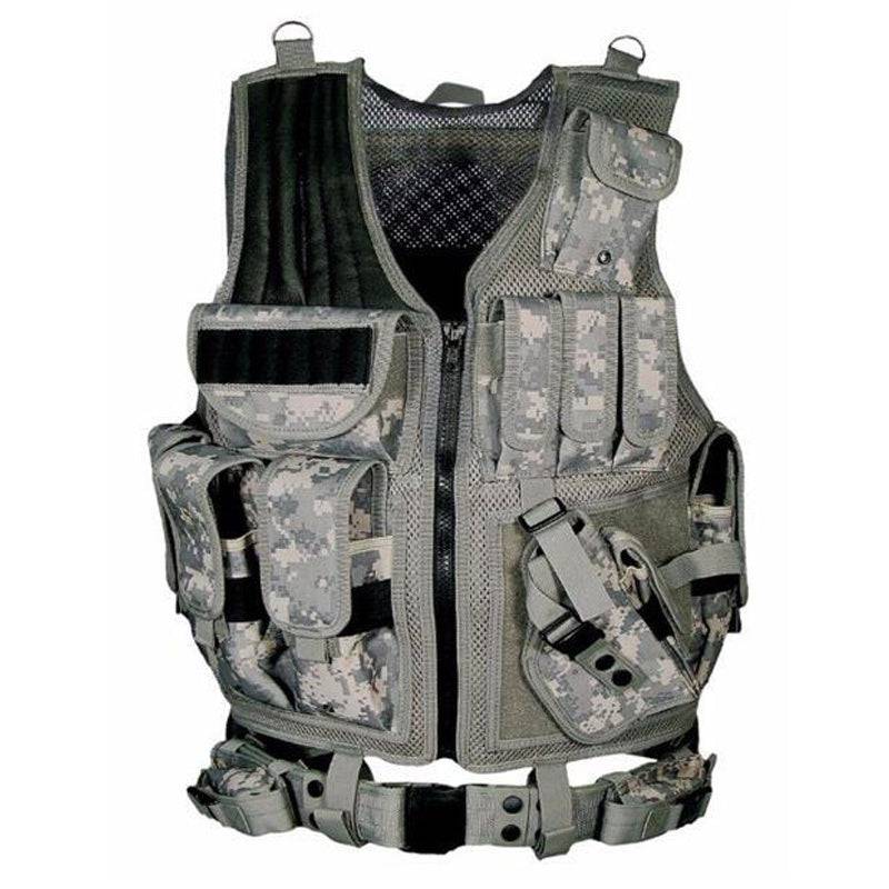 Tactical Vest Military Combat Army Armor Vests Molle Airsoft Plate Carrier Swat Vest Outdoor Hunting Fishing CS Training Vest - YLORESHOP