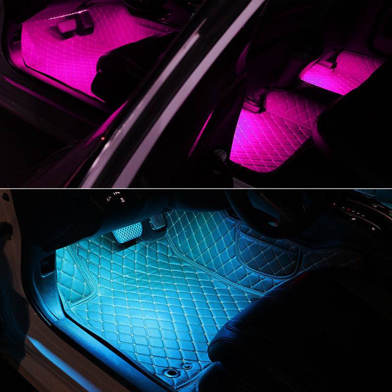 Fantastiche luci LED per auto, una per quattro, colorate