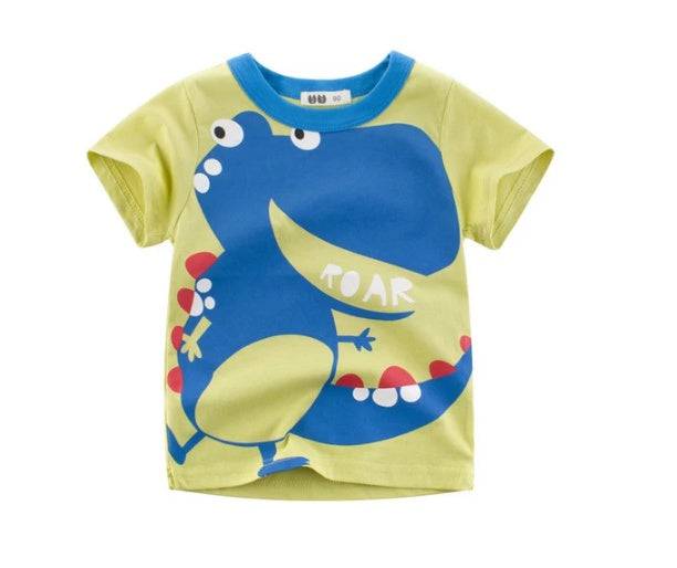 Abbigliamento per bambini Estate T-shirt in cotone per ragazzi nuovi bambini coreani Tesoro da uomo a maniche corte per bambini