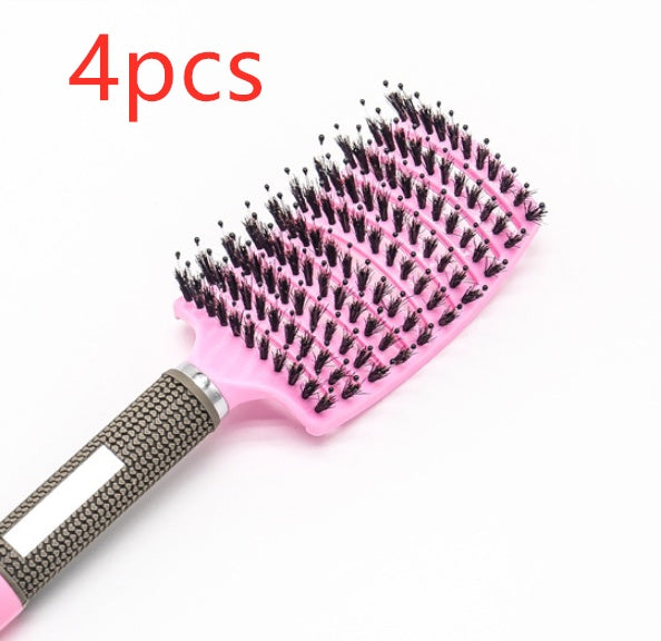 Hairbrush Anti Klit Brushy Haarborstel Women Detangler Hair Brush Bristle Nylon Scalp Massage  Teaser Hair Brush Comb - YLORESHOP