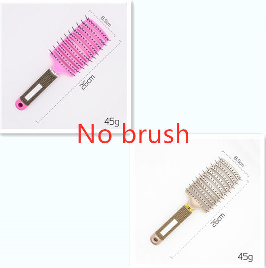 Hairbrush Anti Klit Brushy Haarborstel Women Detangler Hair Brush Bristle Nylon Scalp Massage  Teaser Hair Brush Comb - YLORESHOP