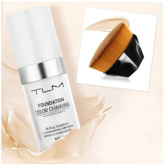 Temperature Liquid Foundation Concealer Portable Natural Color  Makeup Foundation BB Concealer - YLORESHOP