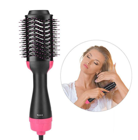 One-Step Electric Hair Dryer Comb Multifunctional Comb Straightener Hair Curling - YLORESHOP