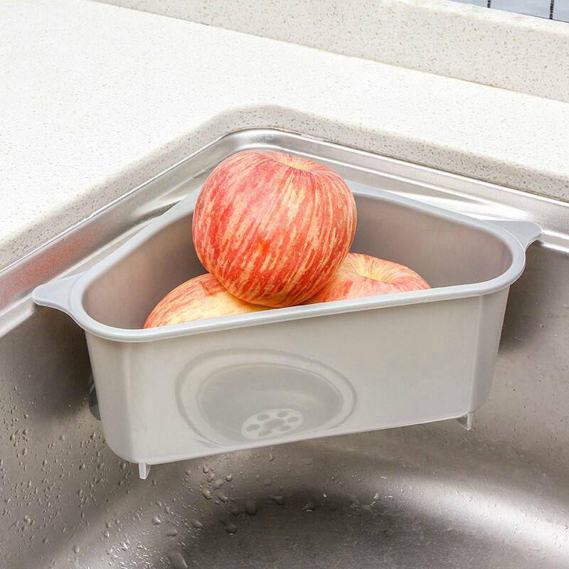 Kitchen Sink Multi-function Triangle Storage Rack Multi-purpose Dishwashing Sponge Drain Rack Storage Rack - YLORESHOP