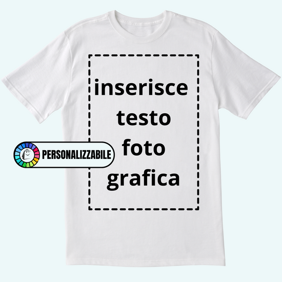 T-shirt unisex per bambini 100% cotone 150 g personalizzabile con stampa Dtf - YLORESHOP