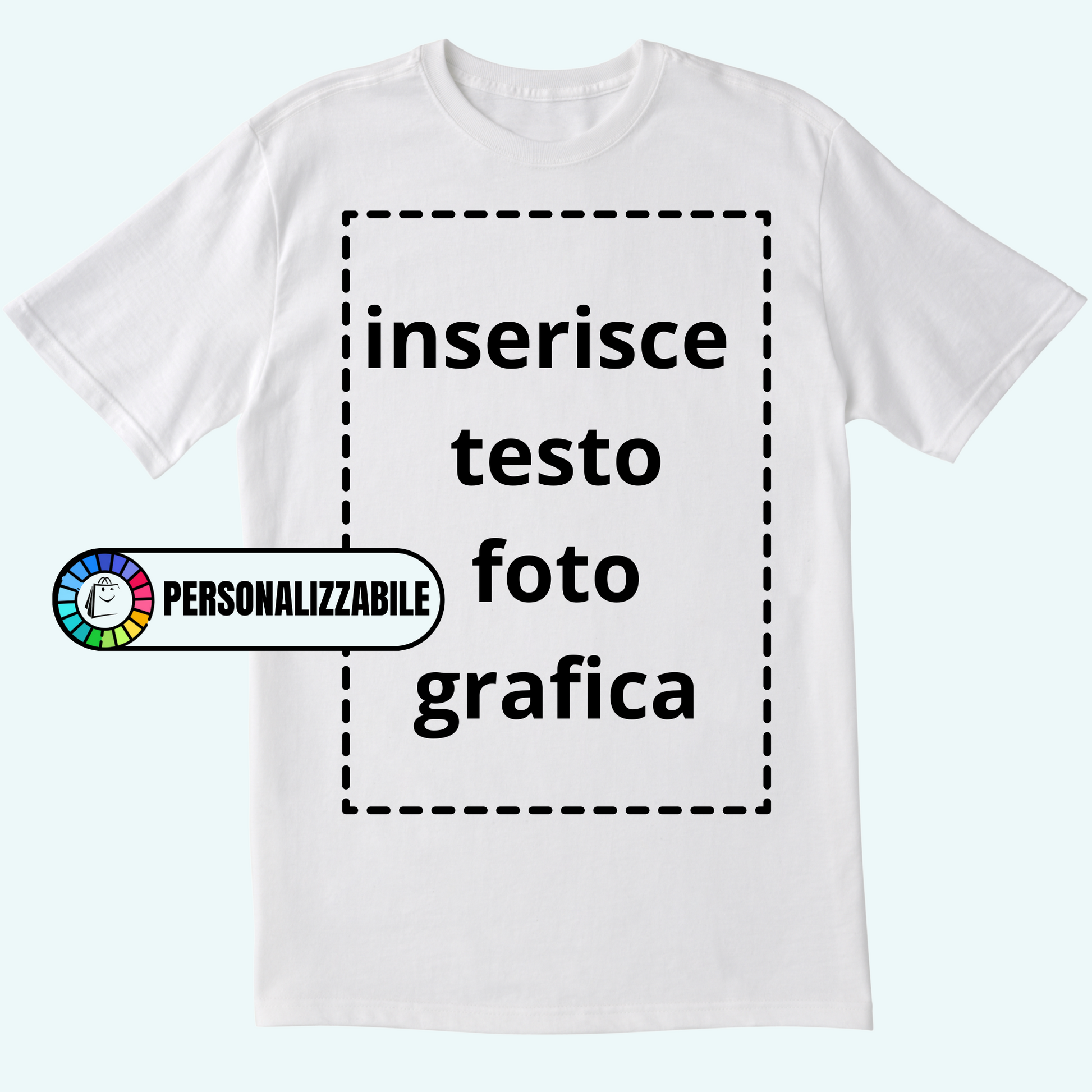 T-shirt unisex per bambini 100% cotone 150 g personalizzabile con stampa Dtf - YLORESHOP