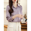 High-grade Non-ironing Anti-wrinkle Shirt Women's Solid Color Acetate Shirt - YLORESHOP