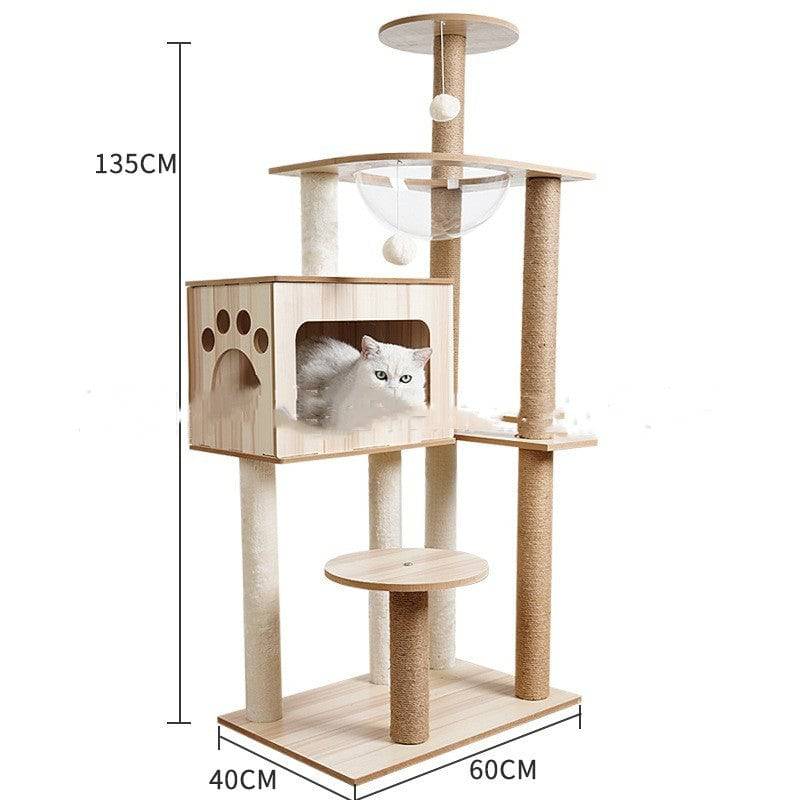 Cat Crawl Nest Scratching Board Forniture per alberi Capsula spaziale per giocattoli per animali domestici