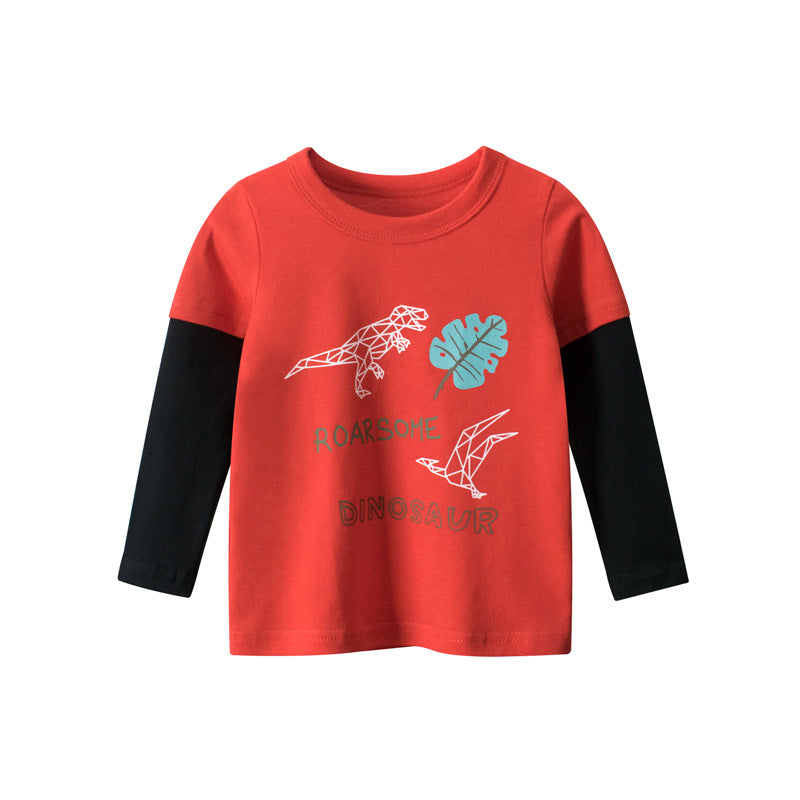 Baby clothes children's long-sleeved T-shirt boys bottoming shirt - YLORESHOP
