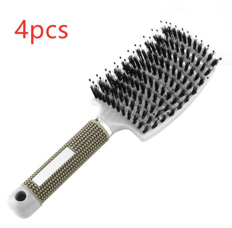 Hairbrush Anti Klit Brushy Haarborstel Women Detangler Hair Brush Bristle Nylon Scalp Massage  Teaser Hair Brush Comb - YLORESHOP