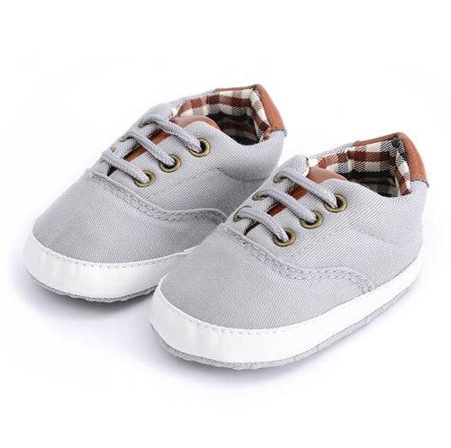 Solid color casual lace soft bottom baby canvas shoes baby shoes toddler shoes - YLORESHOP