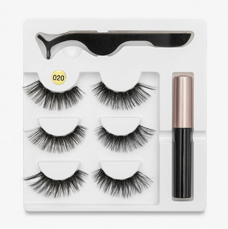 A Pair Of False Eyelashes With Magnets In Fashion - YLORESHOP