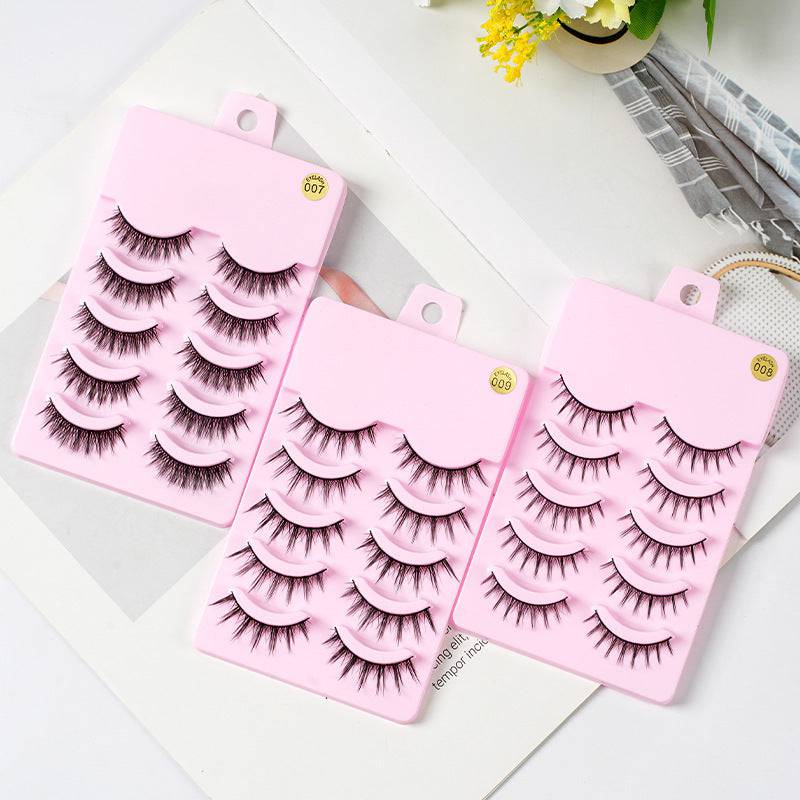 5 Pairs Manga Lashes New Arrival Anime Cosplay Natural Wispy  Korean Makeup Artificial False Eyelashes - YLORESHOP