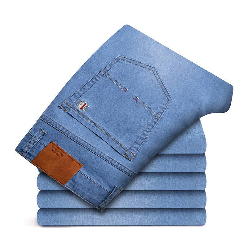 Jeans larghi oversize da uomo con effetto elasticizzato e snellente