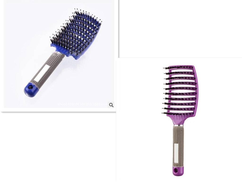 Hairbrush Anti Klit Brushy Haarborstel Women Detangler Hair Brush Bristle Nylon Scalp Massage  Teaser Hair Brush Comb - YLORESHOP