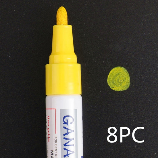 Colorful Waterproof Pen Car Tyre Tire Tread CD Metal Permanent Paint - YLORESHOP