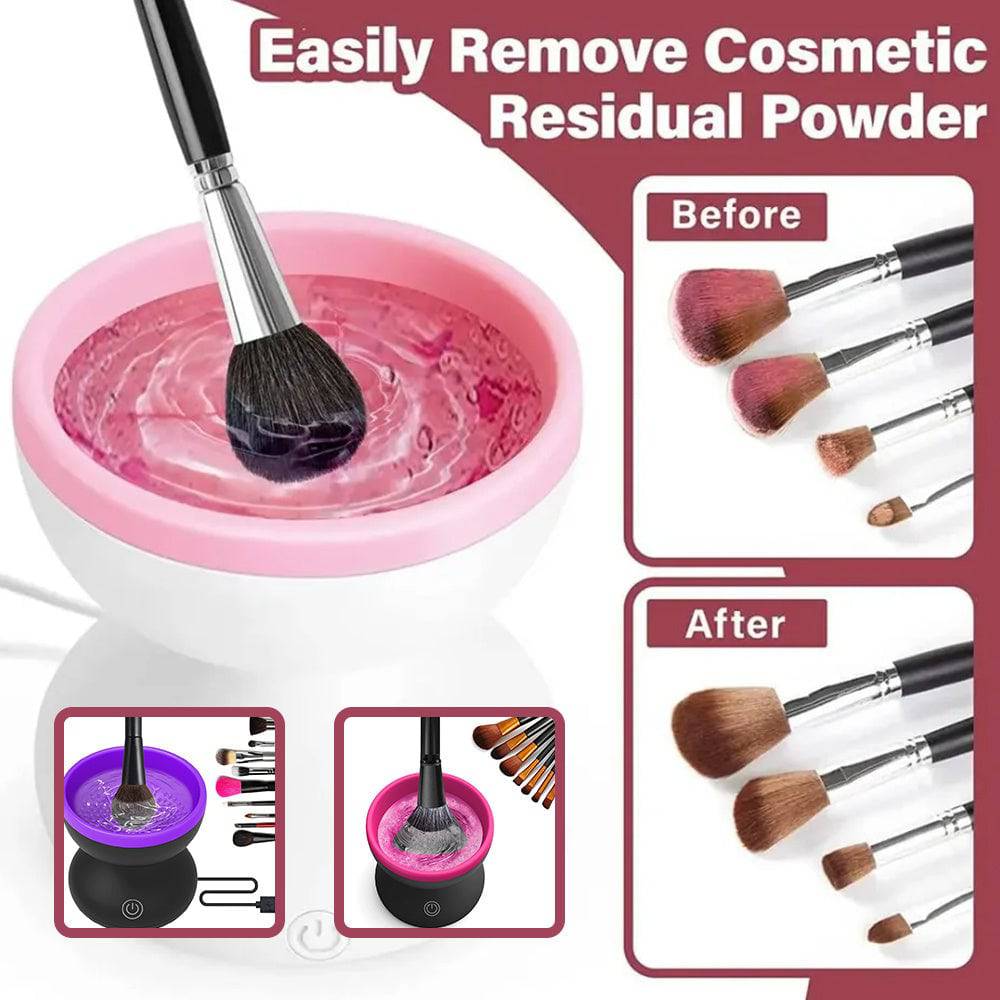 Electric Makeup Brush Cleaner Machine Portable Automatic USB Cosmetic Brush Cleaner Tools For All Size Beauty Makeup Brushes Set - YLORESHOP