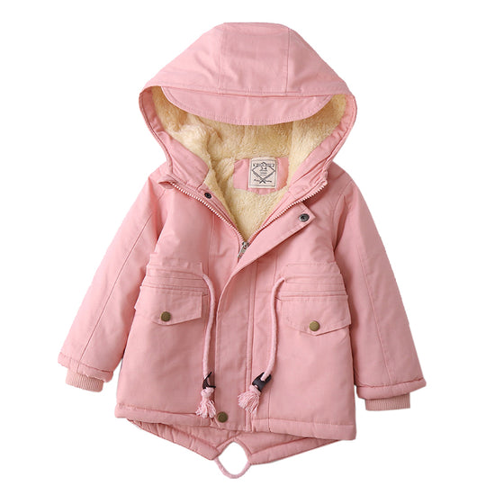 European and American style children's cashmere coat, autumn and winter clothing - YLORESHOP