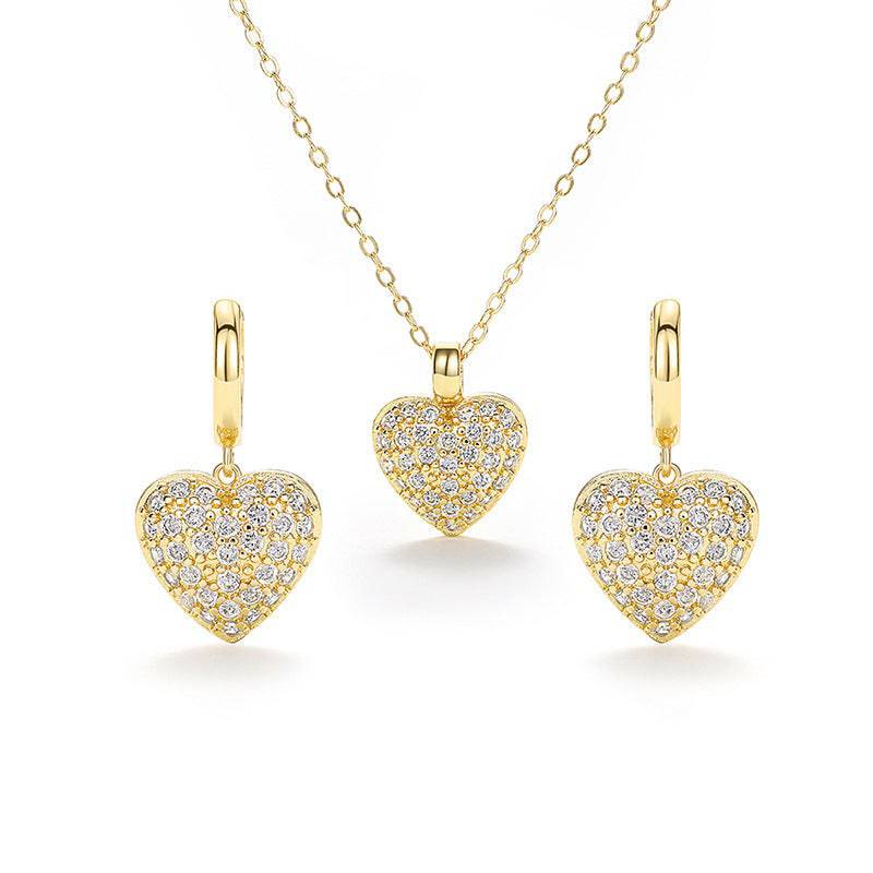 Love Suit Peach Heart Exquisite Necklace For Women - YLORESHOP