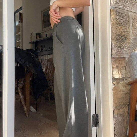 New Fashion Women's Clothing Solid Color Basic Suit Pants - YLORESHOP