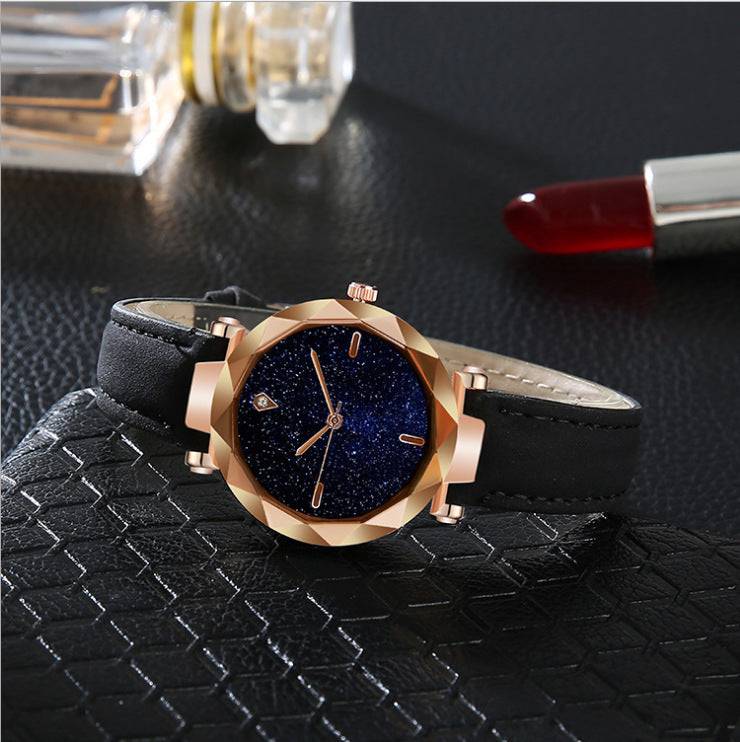 Starry Sky Dial Simple Women's Watch Fashion Belt - YLORESHOP