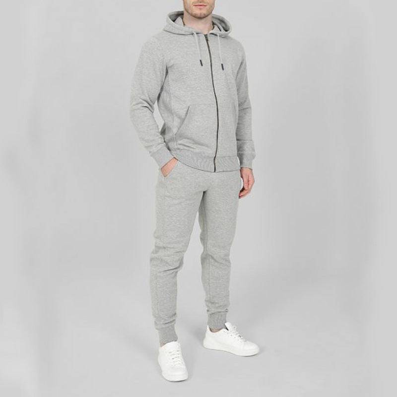 Solid Color Fashion Casual Set Hooded Cardigan Coat - YLORESHOP