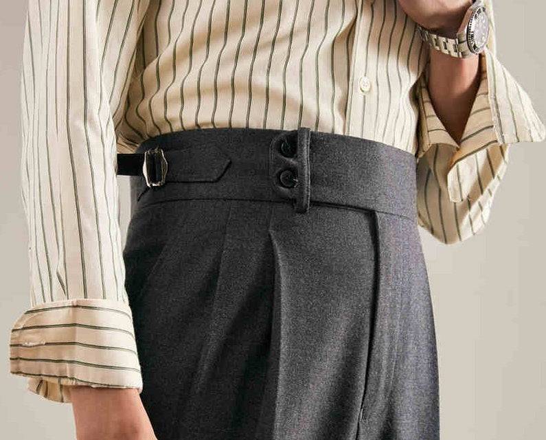 Pantaloni da abito drappeggiati avanzati casual da lavoro