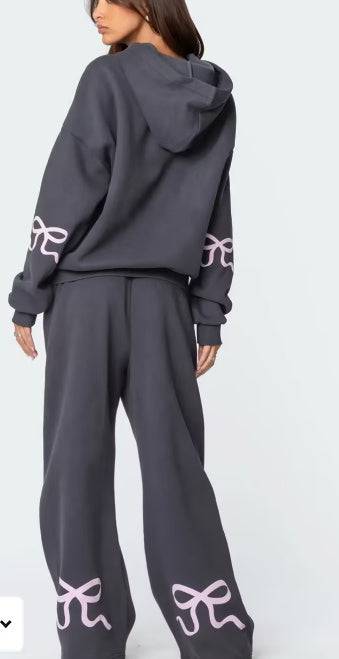 Suit Plus Fleece Hoodie Casual Sports Two-piece Set - YLORESHOP